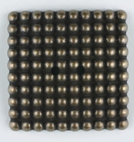 Dill Buttons 380327 BRASS SQUARE 34MM