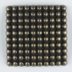 Dill Buttons 380327 BRASS SQUARE 34MM