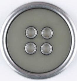 Dill Buttons 320651 Sage Metal Rim 20mm