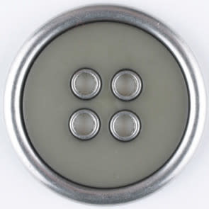 Dill Buttons 320651 Sage Metal Rim 20mm