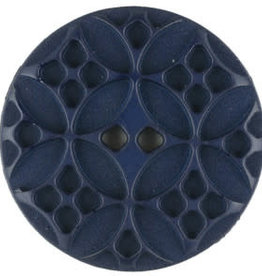 Dill Buttons 266705 Navy Embossed 20 mm