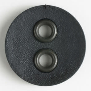 Dill Buttons 340828 Black Faux Leather 23mm