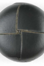 Dill Buttons 370288 Black Leather Fold Button 18 mm
