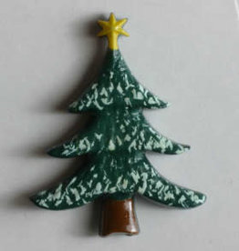 Dill Buttons 320098 Christmas Tree Button 25 mm