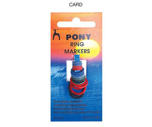 PONY Flat Ring Stitch Markers 24 pack Pony 60626 - HeartStrings