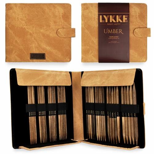 LYKKECRAFTS Lykke UMBER 6" Double Point Needle Set US 6-13