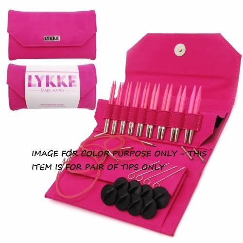 LYKKECRAFTS Lykke BLUSH Interchangeable 3.5" Tips US 7 4.5 mm
