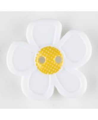 Dill Buttons 280849 White Flower Button 20 mm