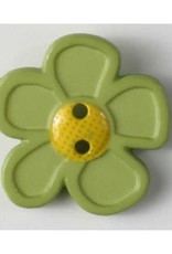 Dill Buttons 280864 Green Flower 20mm