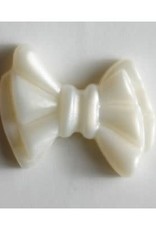 Dill Buttons 250911 White Bowtie 20 mm