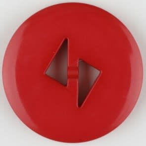 Dill Buttons 265710 Red Tri Cut 18 mm