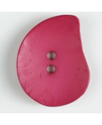 Dill Buttons 390146 Hot Pink Teardrop Button 50mm