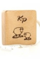 knitters pride Knitters Pride Beech Wood Tape Meaure Square Sheep