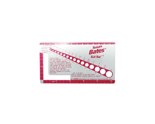 Susan Bates Bates 14099 Knit Chek Needle Sizer Gauge Ruler