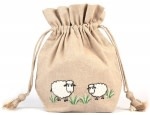 Lantern Moon Lantern Moon Meadow White Sheep Project Bag