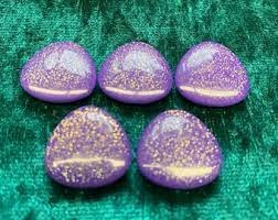 Dill Buttons 211544 Purple triangle sparkle button 11mm
