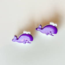 Dill Buttons 251052 Purple Whale button 18mm