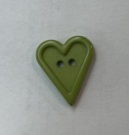 Dill Buttons 250941 Green Heart button 20 mm