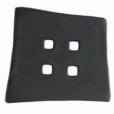 Dill Buttons 400085 Black Offset Square 55 mm button