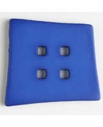 Dill Buttons 405503 Blue Offset Square 55 mm button