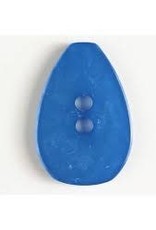 Dill Buttons 450106 Blue Teardrop 45 mm button