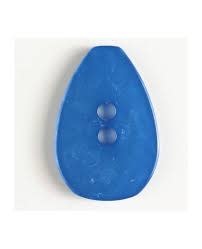 Dill Buttons 450106 Blue Teardrop 45 mm button