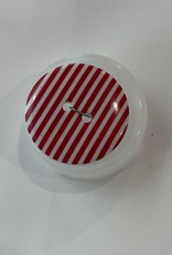 Dill Buttons 310667 Red Stripe Button 20 mm