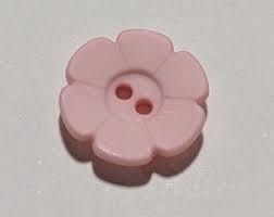 Dill Buttons 201431 Pink Flower 11 mm Button