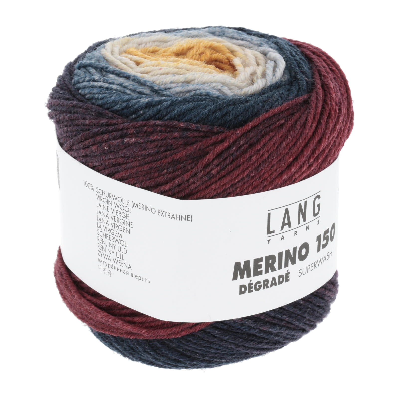 Lang Lang Merino 150 Degrade 2 RUSTY GOLD