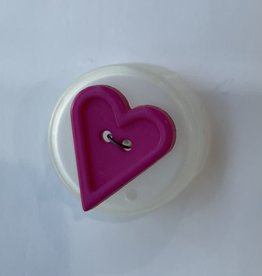 Dill Buttons 250943 Pink Heart button 20 mm