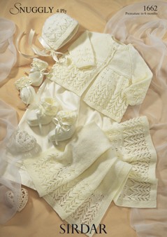 Sirdar 1662 Sirdar Snuggly 4 ply Lace Layette