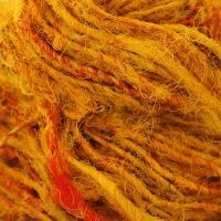 frabjous fibers Recycled Sari Silk Saffron 27