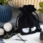 Lantern Moon Lantern Moon Black Meadow Sheep Project Bag