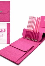 LYKKECRAFTS Lykke Blush 6" CROCHET HOOK Set of 10 Sizes Magenta CASE