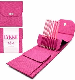 LYKKECRAFTS Lykke Blush 6" CROCHET HOOK Set of 10 Sizes Magenta CASE