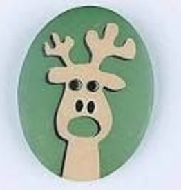 Dill Buttons 331010 Green Moose Button 23mm