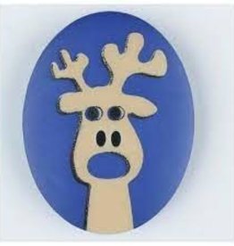 Dill Buttons 331009 Blue Moose Button 23 mm