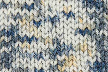 Rico Rico Baby Merino Print 12 NATURAL  w/ NAVY YELLOW