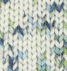 Rico Rico Baby Merino Print 13 WHITE w/ BLUE GREEN