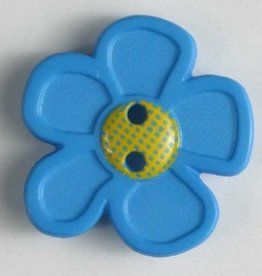 Dill Buttons 280861 Blue GoGo Flower 20 mm