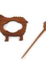 LYKKECRAFTS Lykke Shawl Pin & Stick Rosewood SHEEP