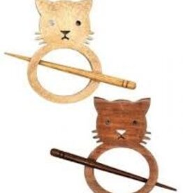 LYKKECRAFTS Lykke Shawl Pin & Stick Mango wood CAT