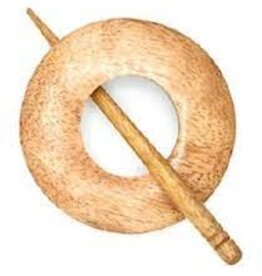 LYKKECRAFTS Lykke Shawl Pin & Stick Mango wood CIRCLE