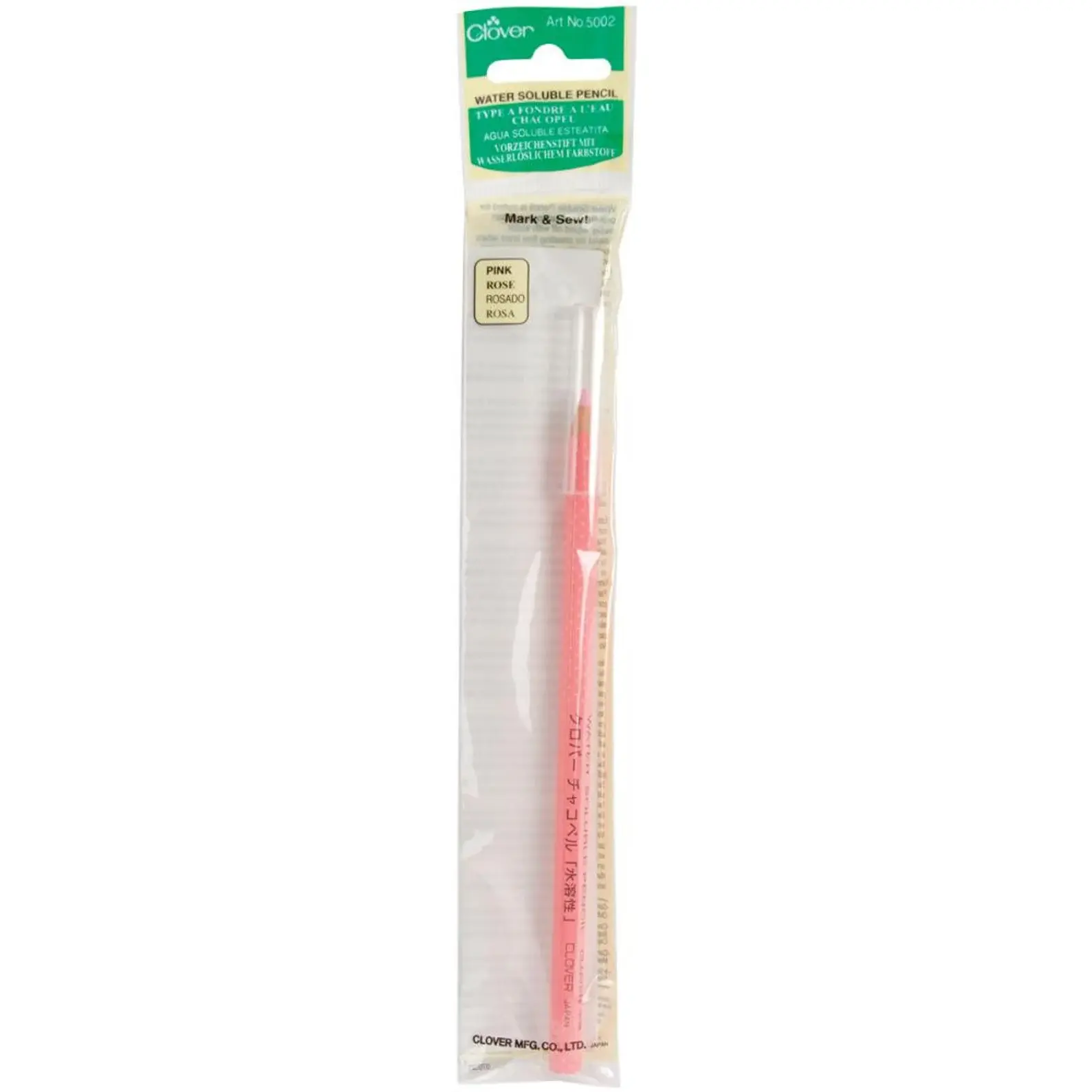 Clover 5002 Clover Water Soluble Pencil Pink