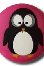 Dill Buttons 261312 Pink Penguin Button 15 mm