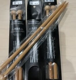 Crystal Palace 12" Single Point Bamboo Needles US 13  9 mm