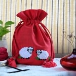 Lantern Moon Lantern Moon Red Meadow Sheep Project Bag