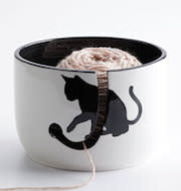 Annie's Crafts Ceramic Cat Yarn Bowl