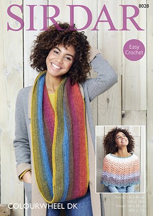 Sirdar 8028 Sirdar ColourWheel DK Crochet Cowl