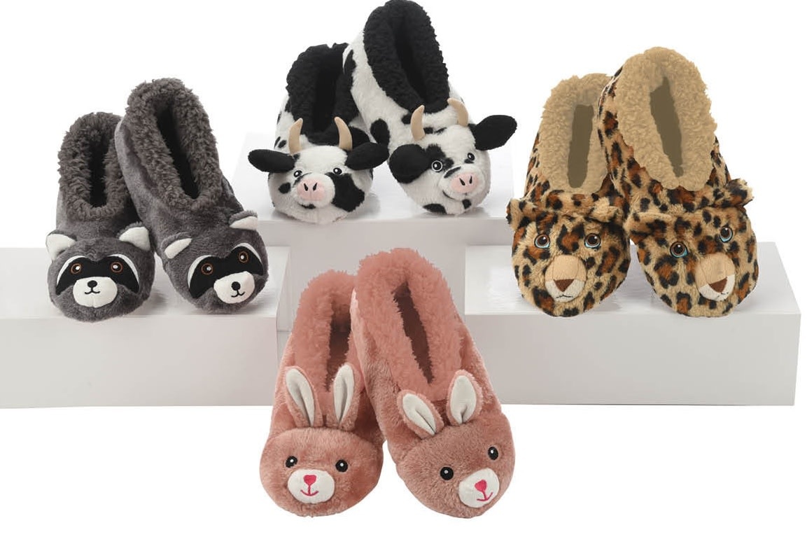 Snoozies Kids Furry Critter Snoozie Slippers